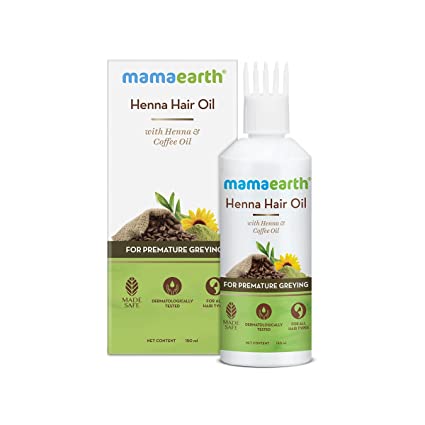 MamaEarth Henna Hair Oil For Premature Greying