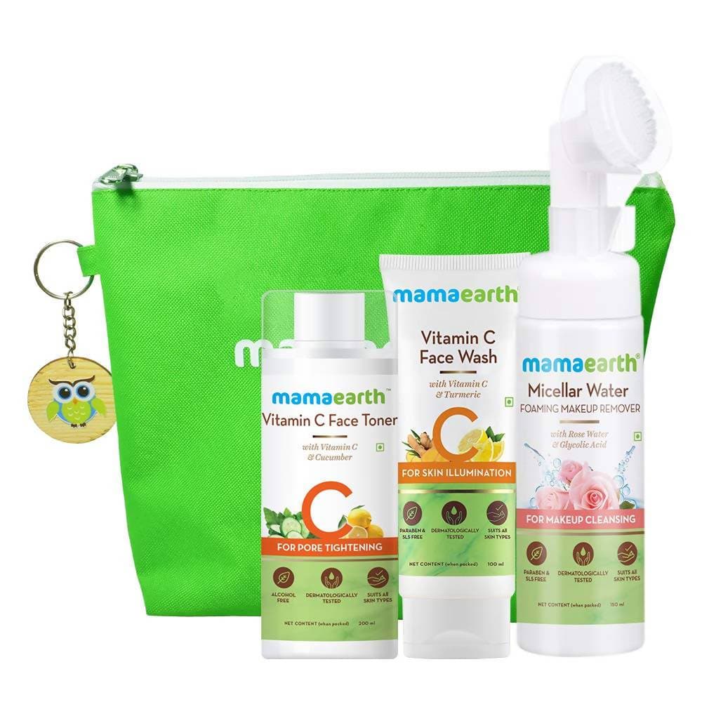MamaEarth Natural Cleanse & Tone Kit - 