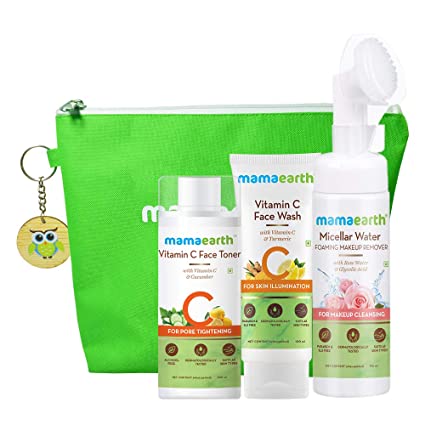 MamaEarth Natural Cleanse & Tone Kit - 