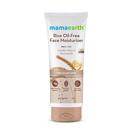 MamaEarth Rice Oil-Free Face Moisturizer With Rice Water & Niacinamide
