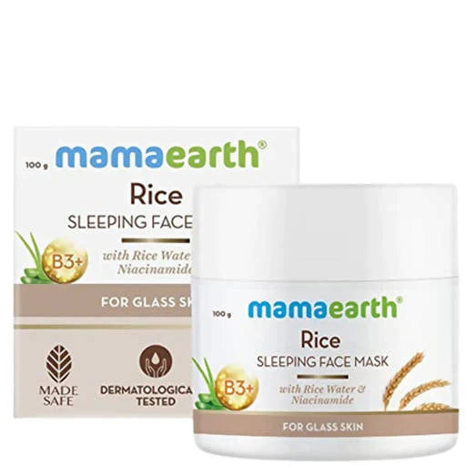 MamaEarth Rice Sleeping Face Mask With Rice Water & Niacinamide