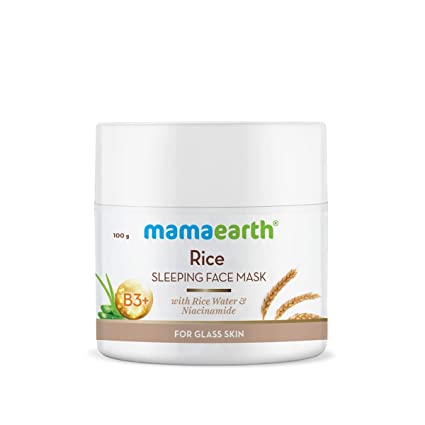 MamaEarth Rice Sleeping Face Mask With Rice Water & Niacinamide