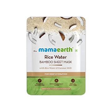 MamaEarth Rice Water Bamboo Sheet Mask