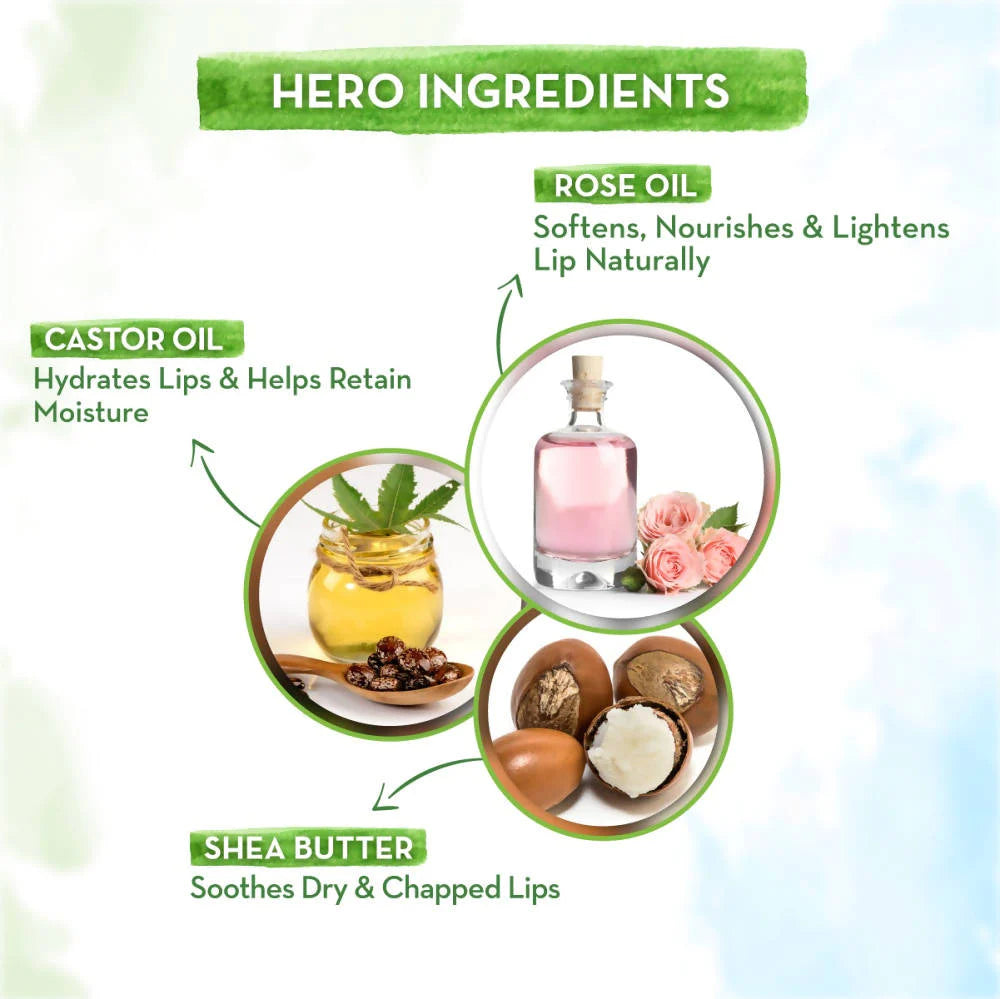 MamaEarth Rose Tinted 100% Natural Lip Balm