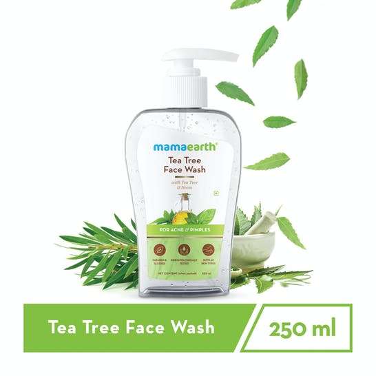 MamaEarth Tea Tree Face Wash for Acne & Pimples