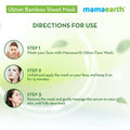 Mamaearth Ubtan Bamboo Sheet Mask with Turmeric & Saffron