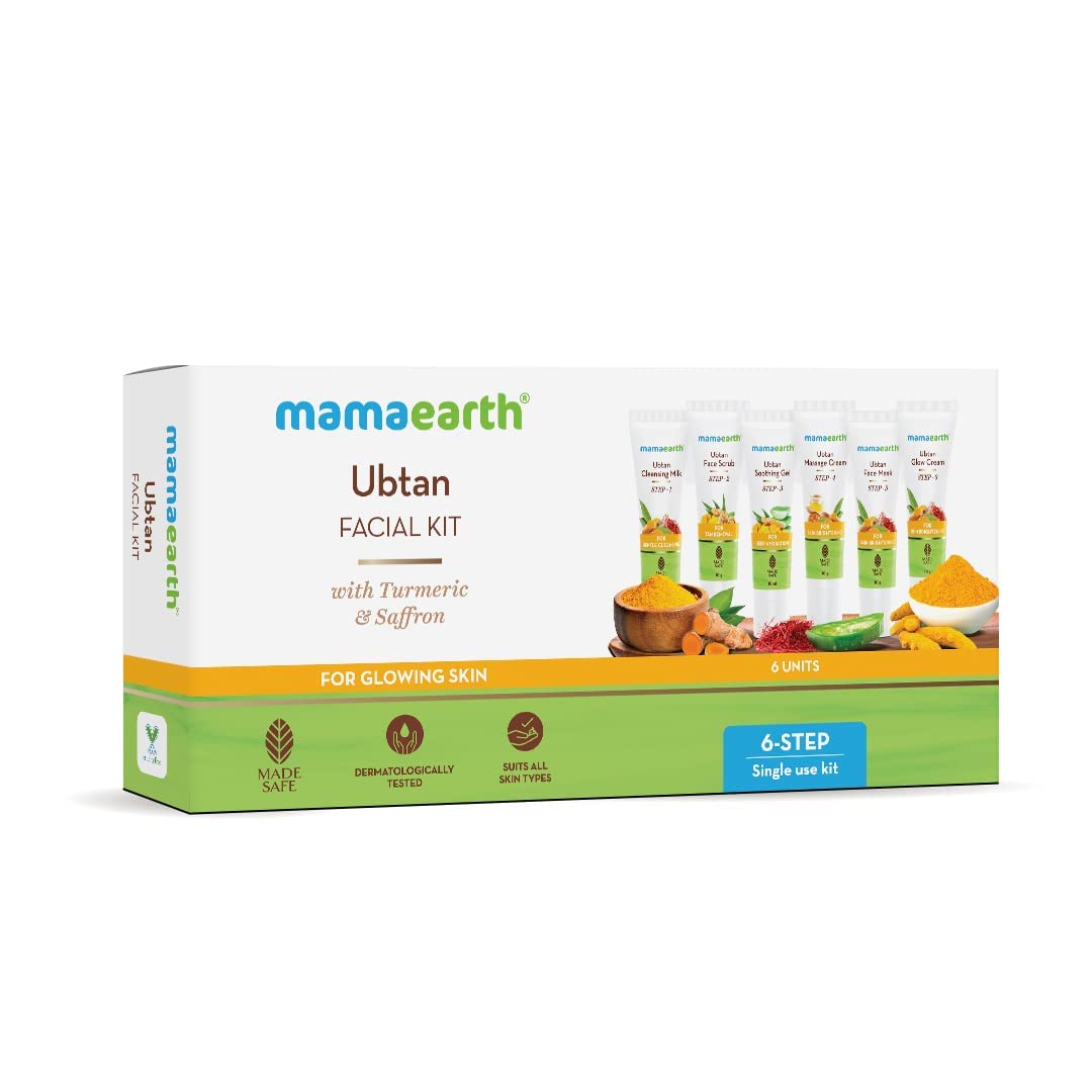 MamaEarth Ubtan Facial Kit with Turmeric & Saffron for Glowing Skin