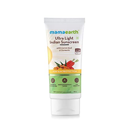MamaEarth Ultra Light Indian Sunscreen For Sun Protection