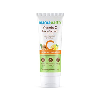 MamaEarth Vitamin C Face Scrub With Vitamin C and Walnut