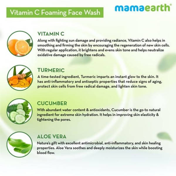 MamaEarth Vitamin C Foaming Face Wash