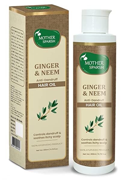 Mother Sparsh Ginger & Neem Anti Dandruff Hair Oil