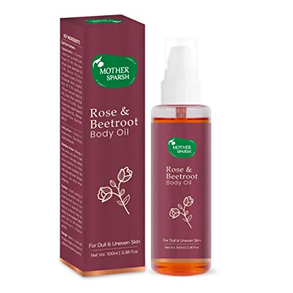 Mother Sparsh Rose & Beetroot Deep Moisturizing Non Sticky Body Massage Oil