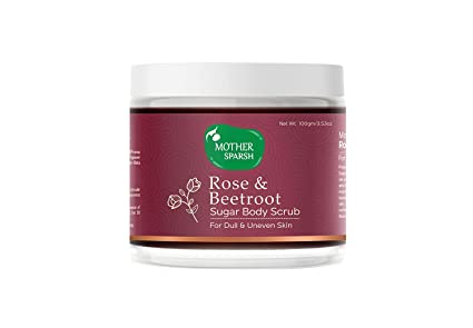 Mother Sparsh Rose & Beetroot Exfoliating Sugar Body Scrub