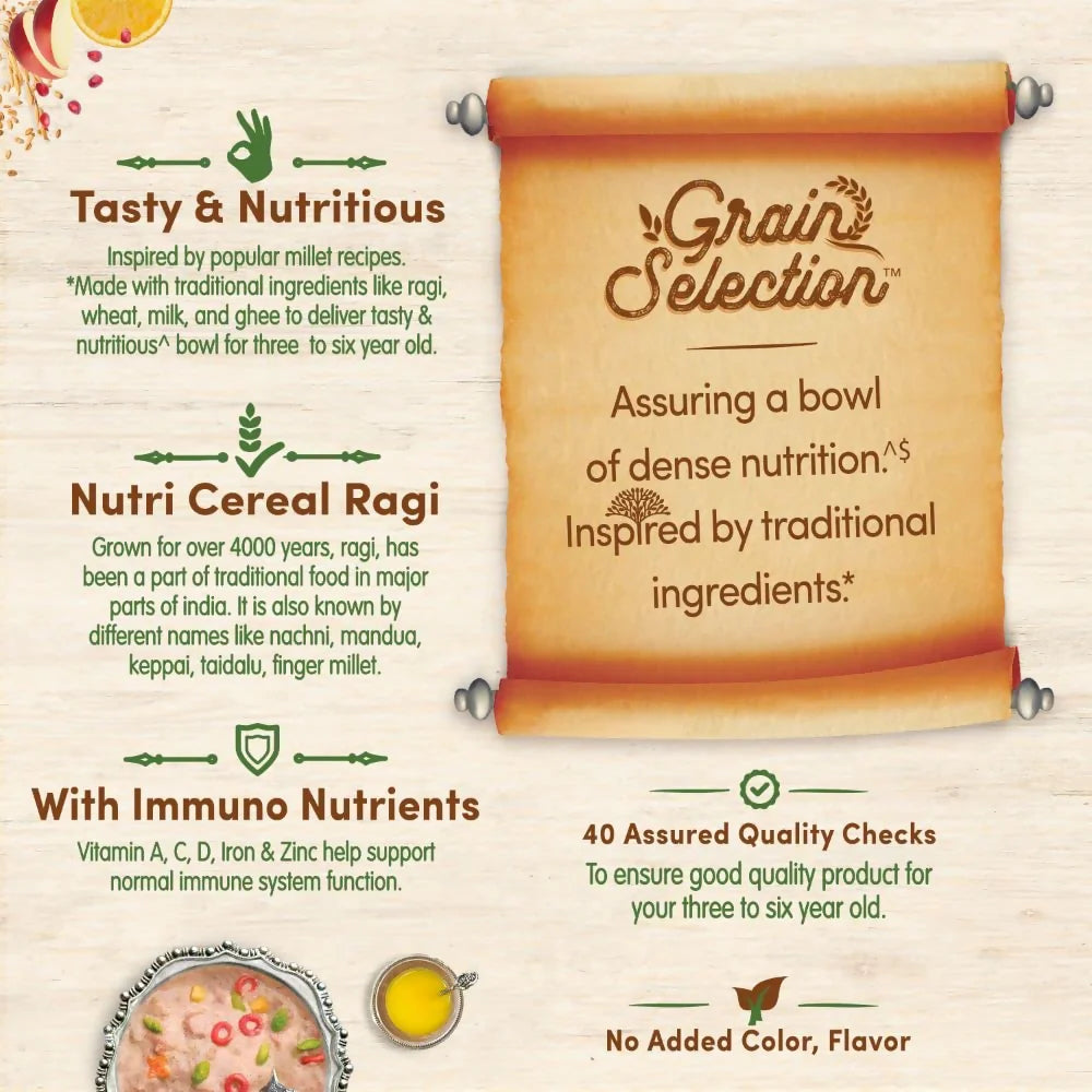 Nestle Ceregrow Growing Up Cereal with Ragi, Mixed Fruit & Ghee