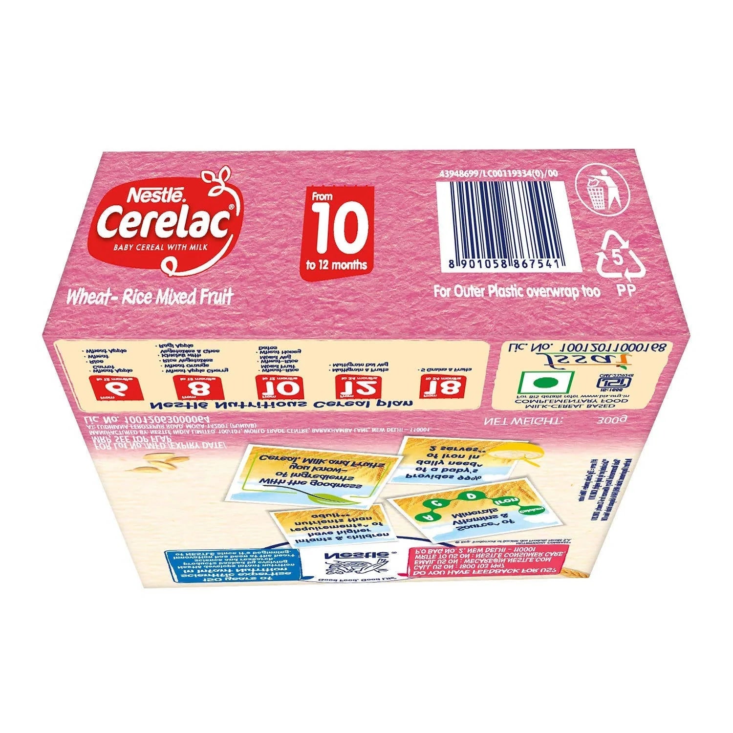 Nestle Cerelac Baby Cereal With Milk Wheat - Rice Mixed Fruit