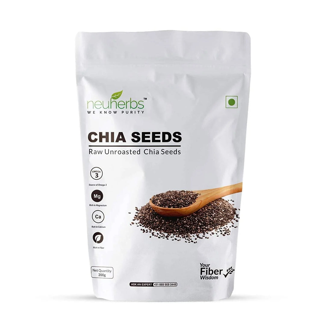 neuherbs Raw Unroasted Chia Seeds