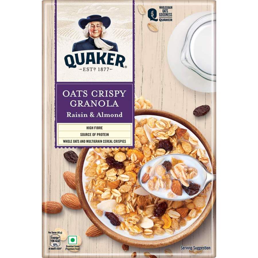 Quaker Oats Crispy Granola, Raisin & Almond