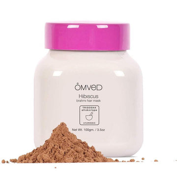 Omved Hibiscus Brahmi Hair Mask - 100% Natural and Ayurevdic Hair Pack