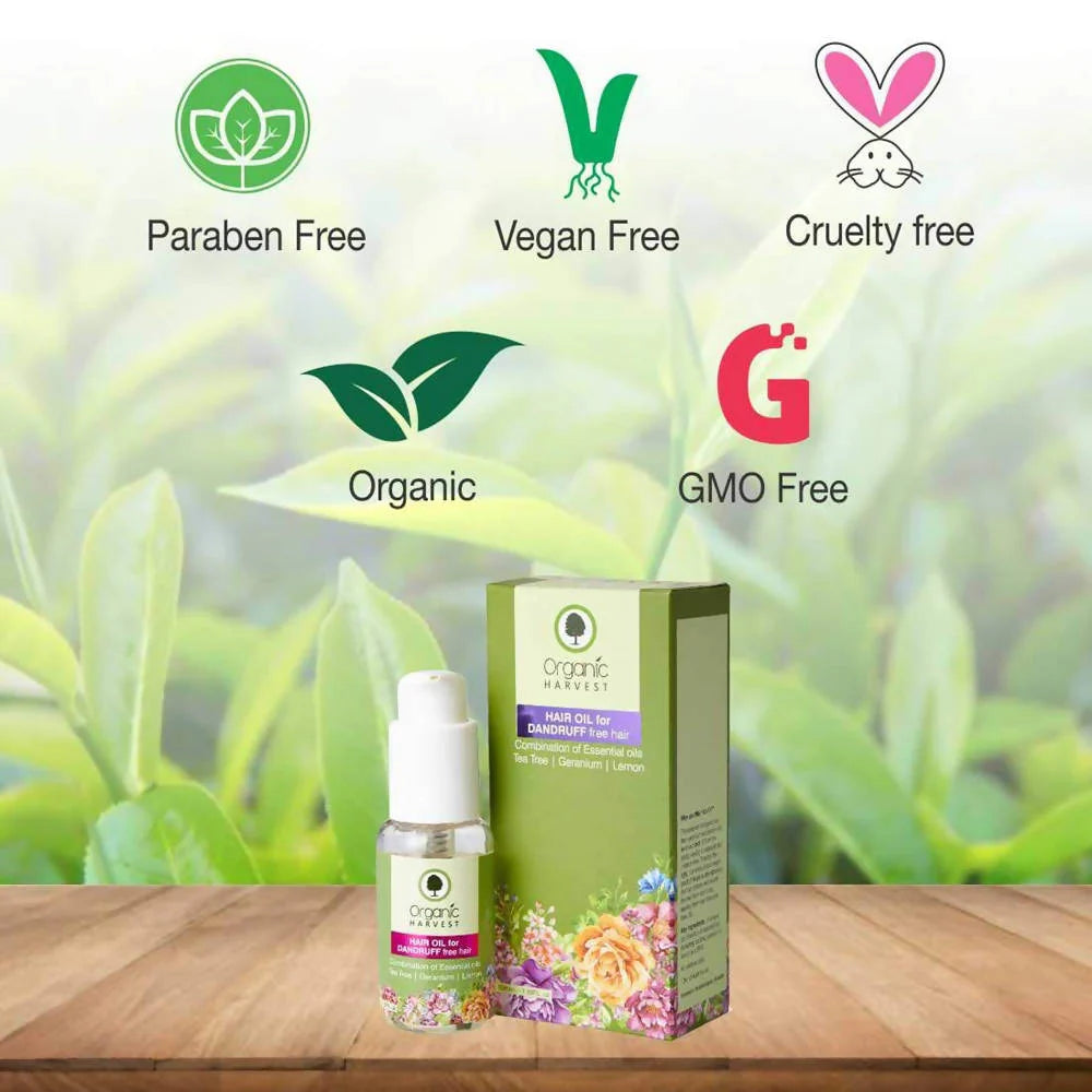 Organic Harvest Hair Oil for Dandruff Free Hair