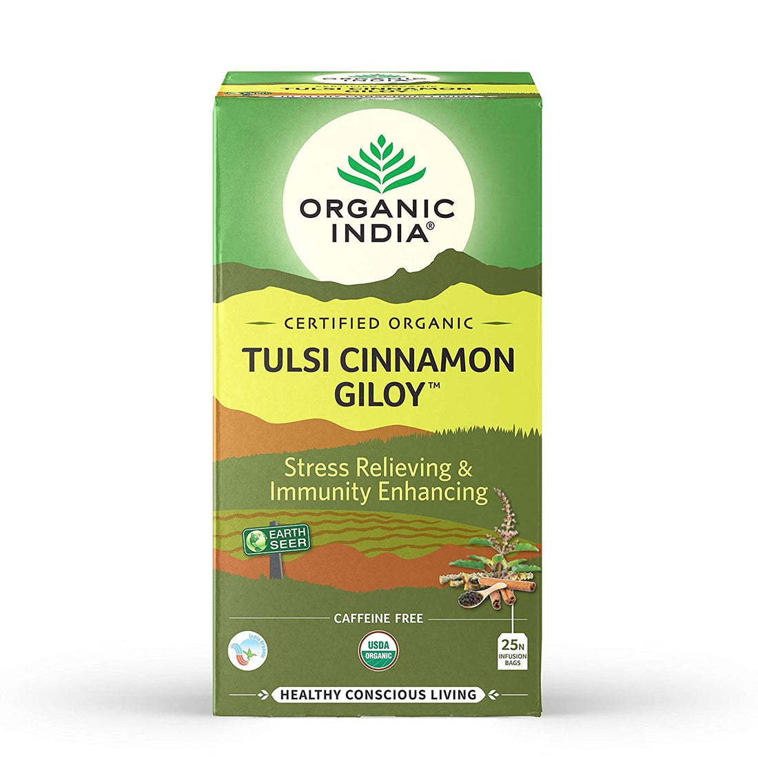 Organic India Tulsi Cinnamon Giloy Tea