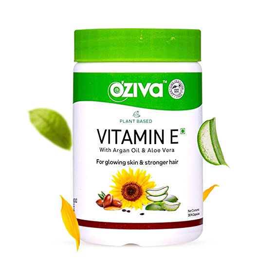 OZiva Plant Based Natural Vitamin E (With Argan oil + Aloe vera)