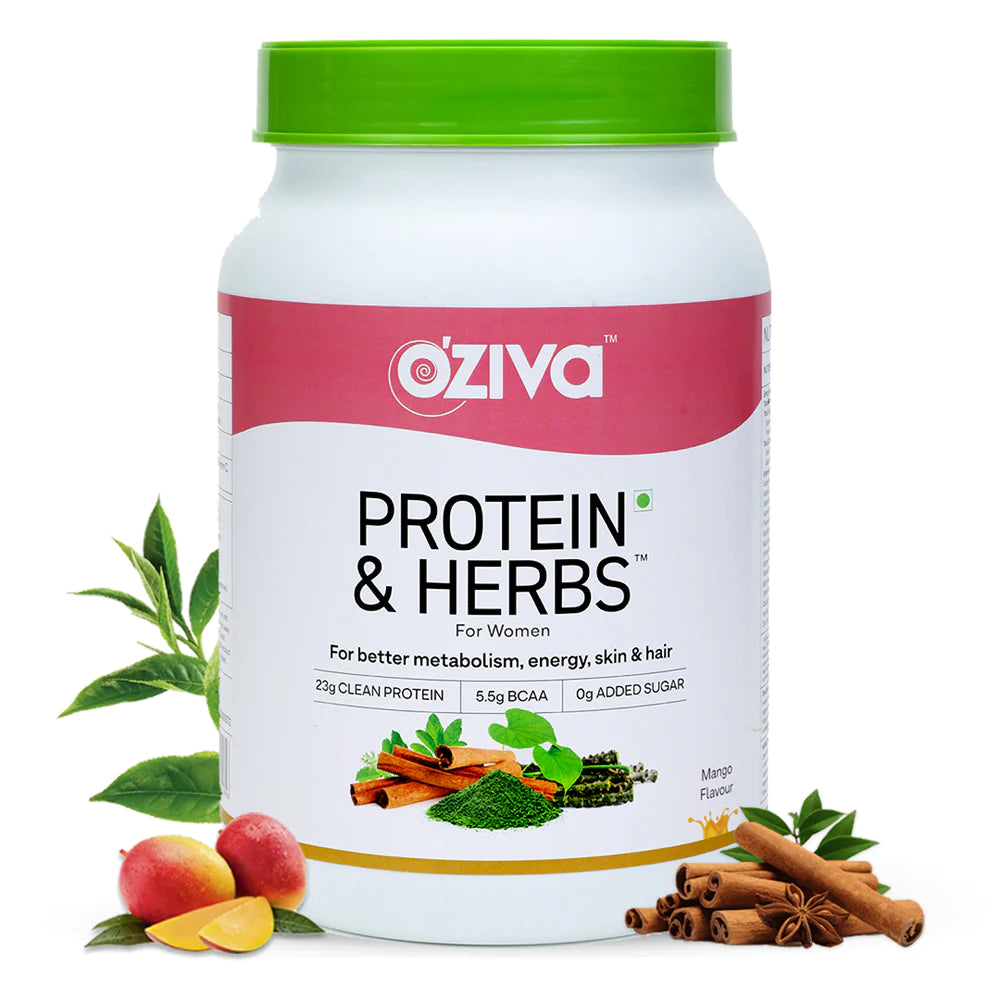 OZiva Protein & Herbs For Women Cafe mocha 16 serving