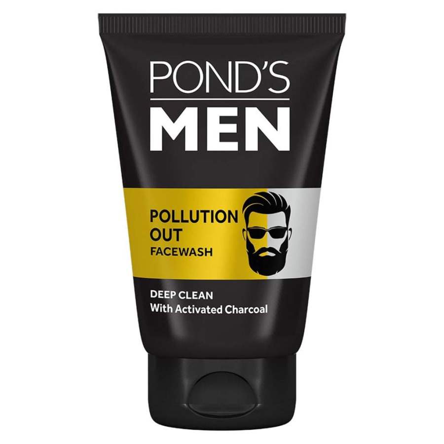 Ponds Men Pollution Out Activated Charcoal Deep Clean Face Wash