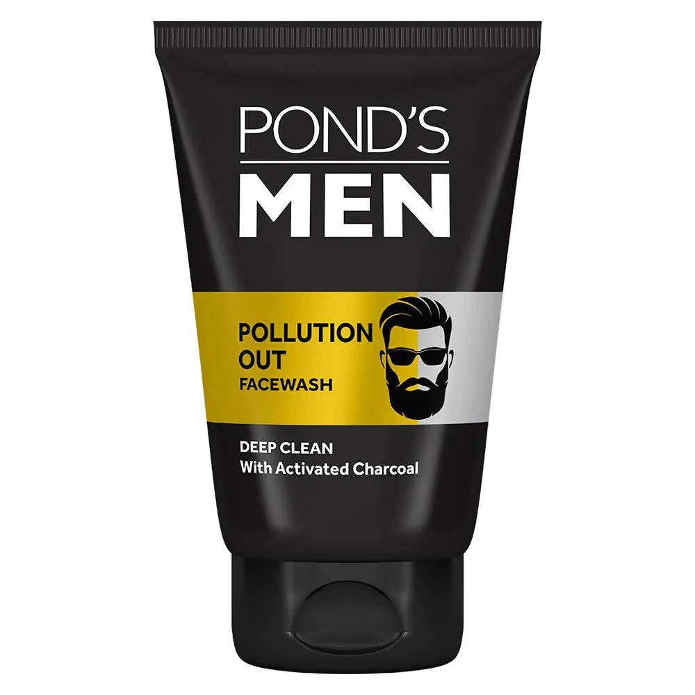 Ponds Men Pollution Out Activated Charcoal Deep Clean Face Wash