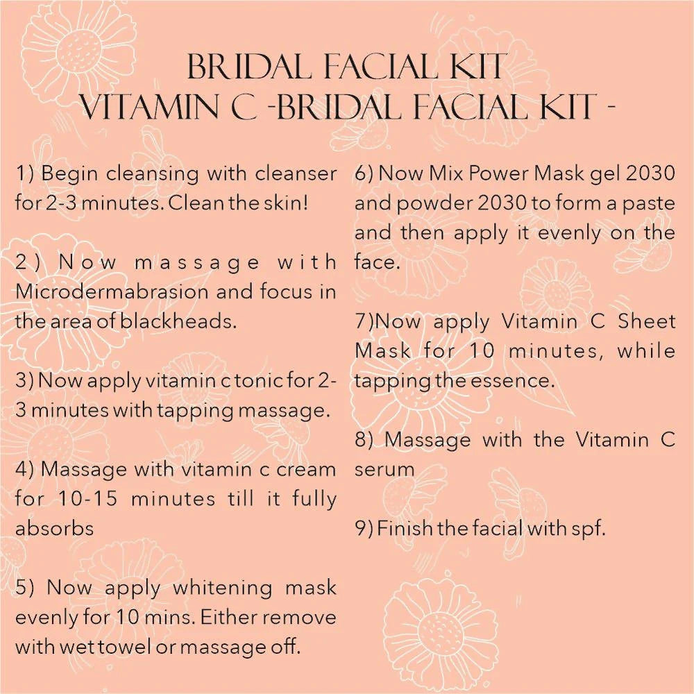 Professional O3+ Bridal Facial Kit Vitamin C Glowing Skin
