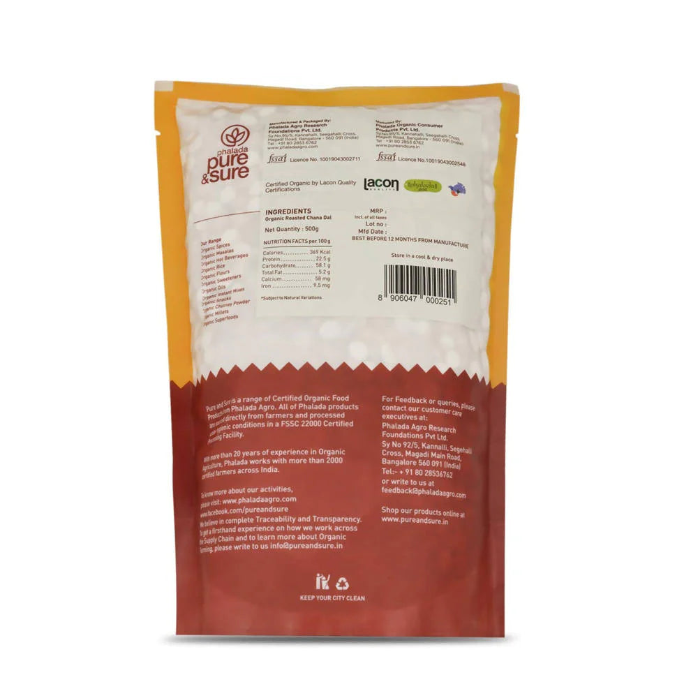 Pure & Sure Roasted Chana Traditional Organic Pulses