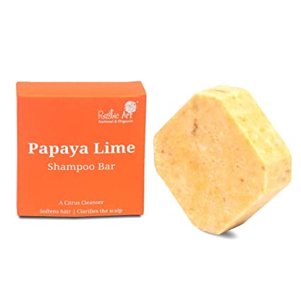 Rustic Art Papaya Lime Shampoo Bar - 75 GM