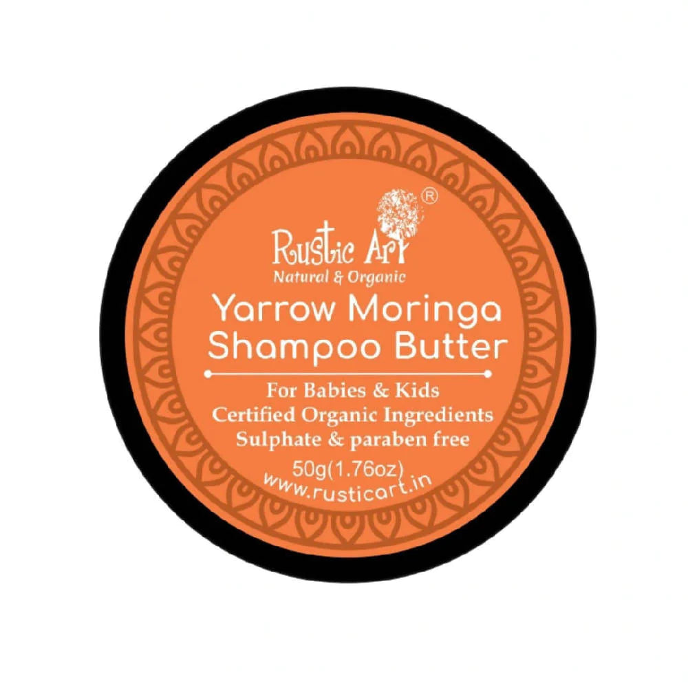 Rustic Art Yarrow Moringa Shampoo Butter - 100 GM