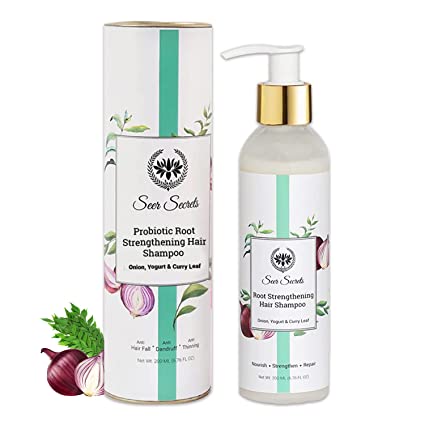 Seer Secrets Onion, Curry Leaf & Probiotic Yogurt Root Strengthening Hair Shampoo