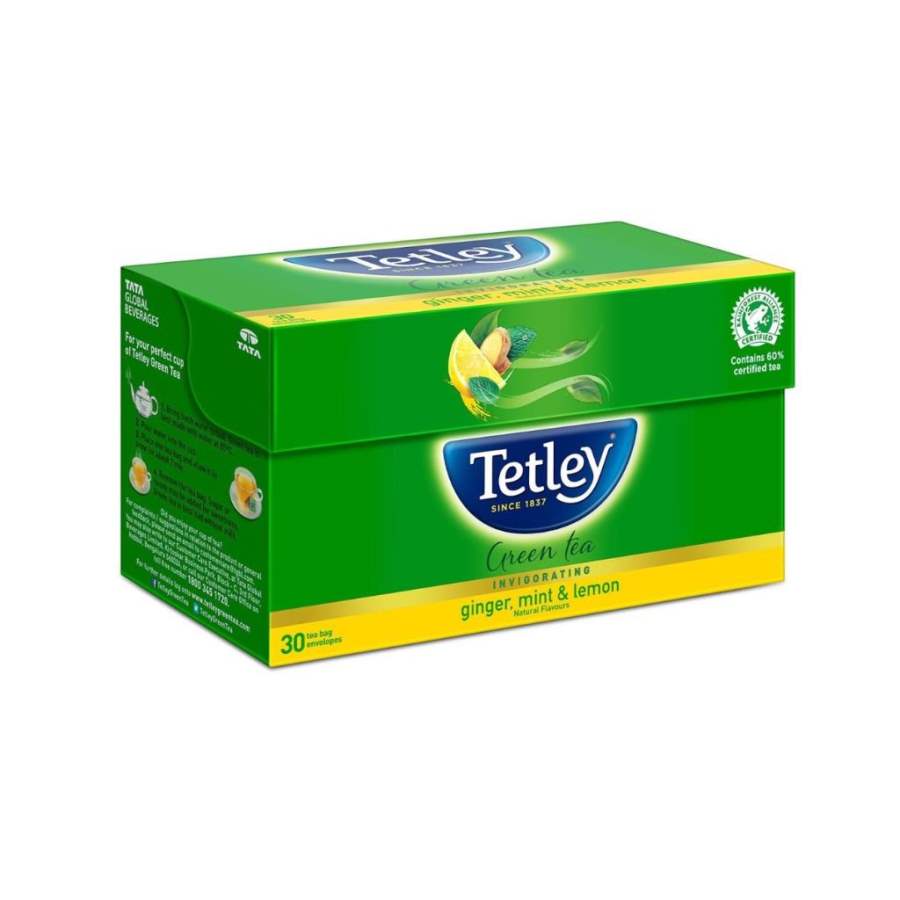 Tetley Green Tea Ginger Mint And Lemon