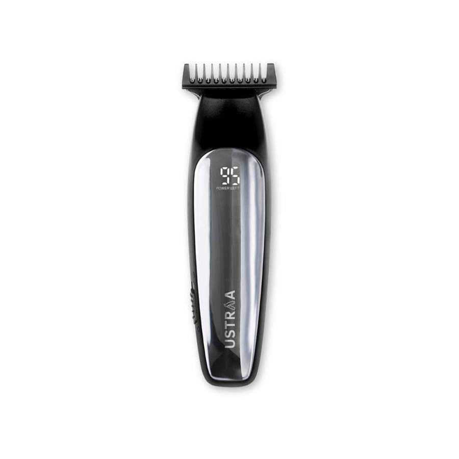 Ustraa Chrome 300 Corded and Cordless Beard Trimmer with Lithium-Ion Battery -Black