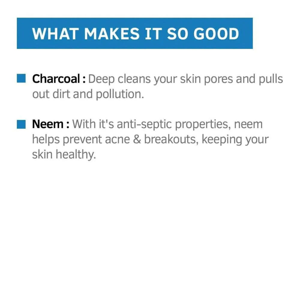 Ustraa Face Wash Acne Control - With Neem & Charcoal Face Wash