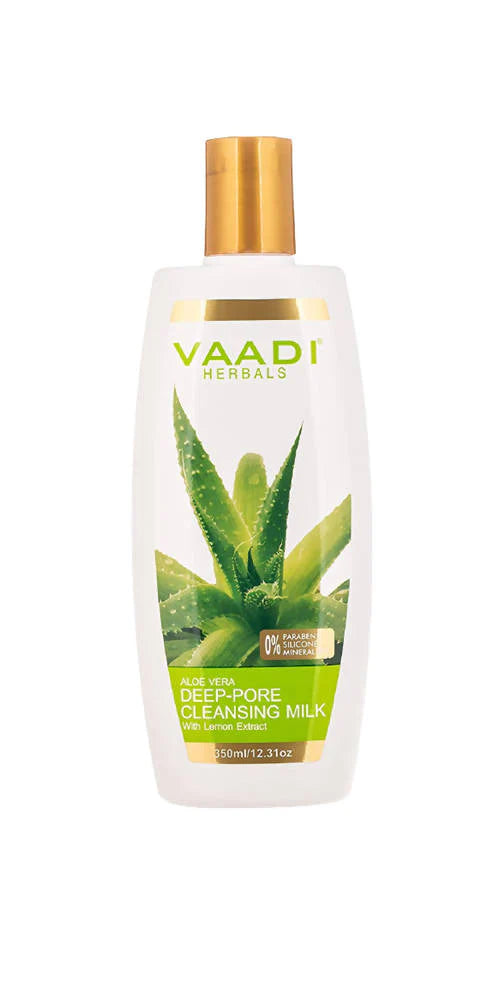 Vaadi Herbals Aloevera Deep Pore Cleansing Milk with Lemon Extract