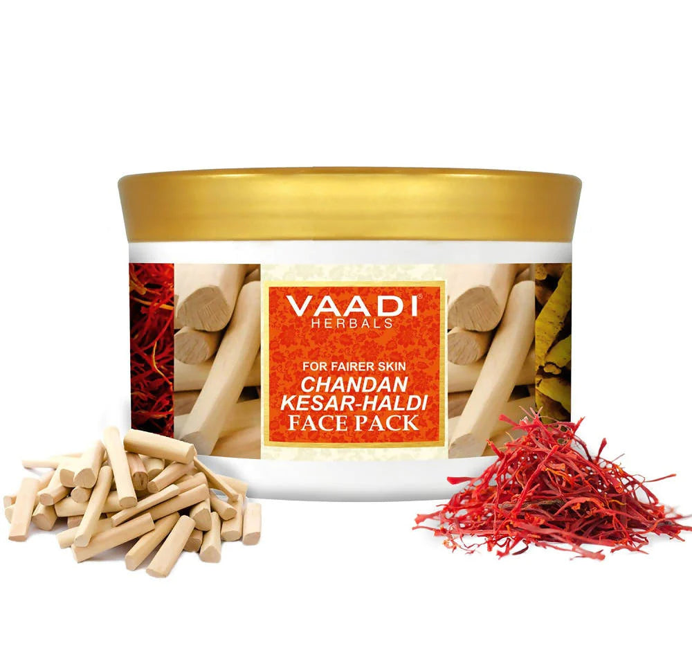 Vaadi Herbals Chandan Kesar Haldi Fairness Face Pack