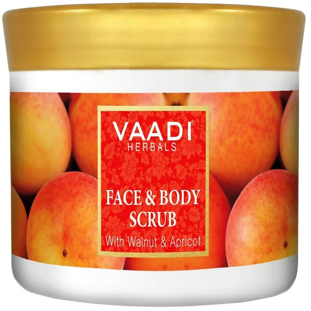 Vaadi Herbals Face and Body Scrub with Walnut and Apricot