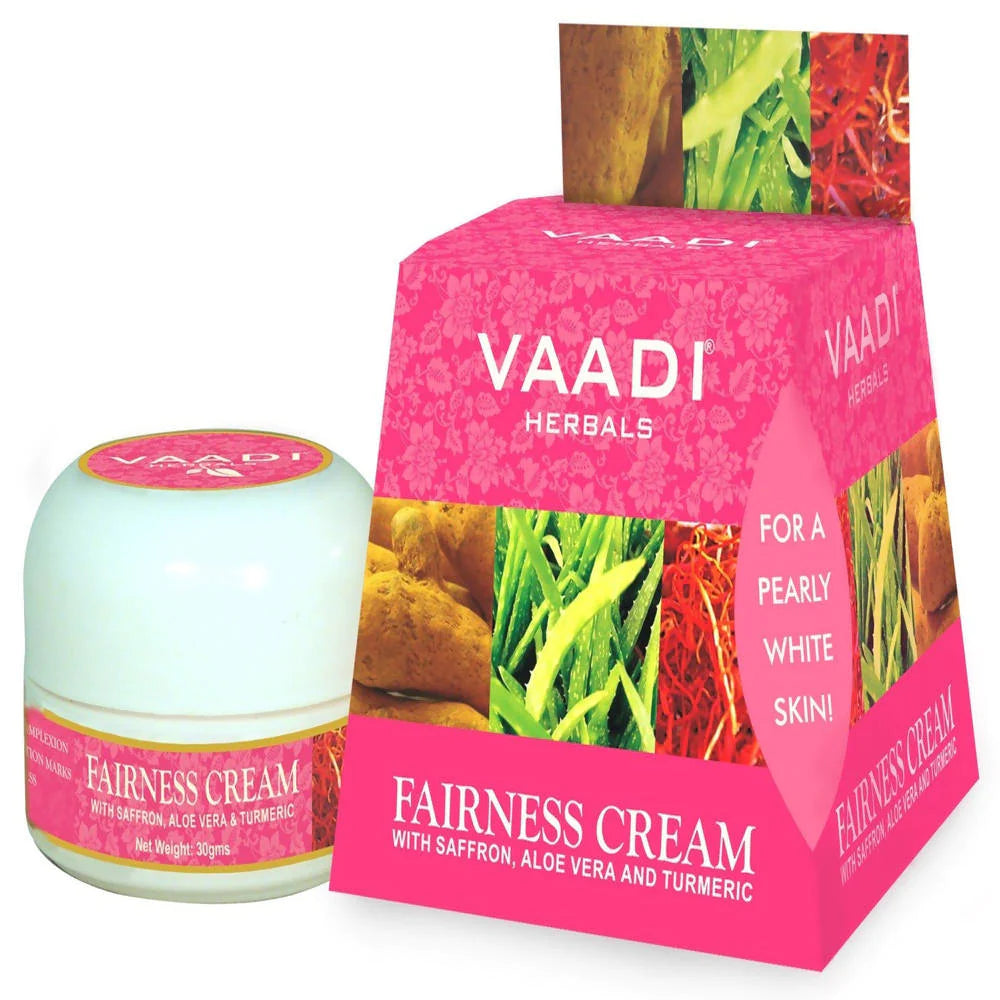 Vaadi Herbals Fairness Cream, Saffron, Aloe Vera and Turmeric Extracts
