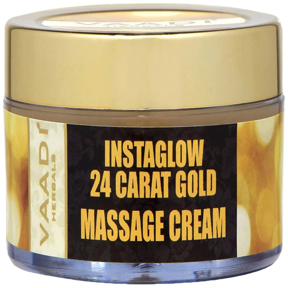 Vaadi Herbals 24 Carat Gold Massage Cream - Kokum Butter and Wheatgerm Oil