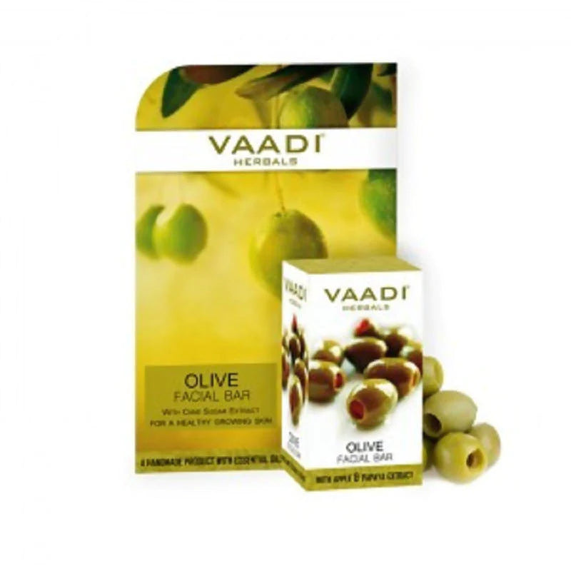 Vaadi Herbals Olive Facial Bar with Cane Sugar Extract