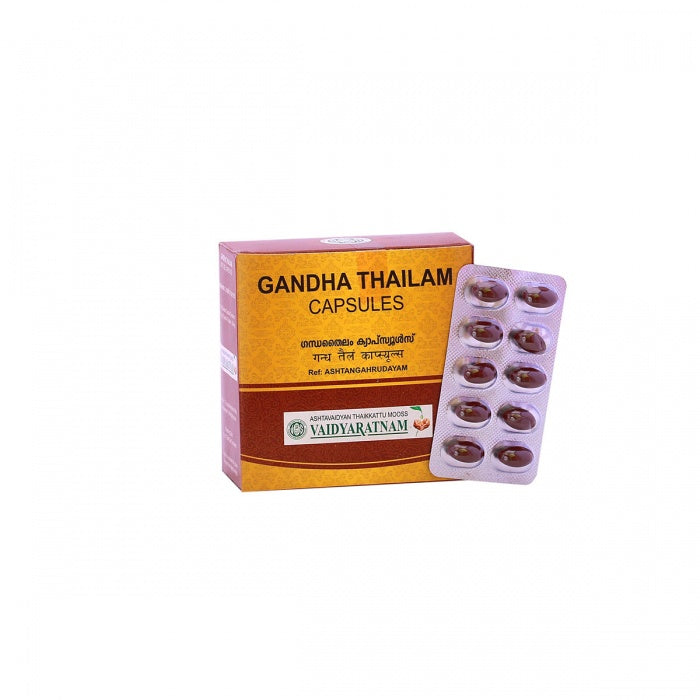 Vaidyaratnam Gandha Thailam Soft Gel Capsule