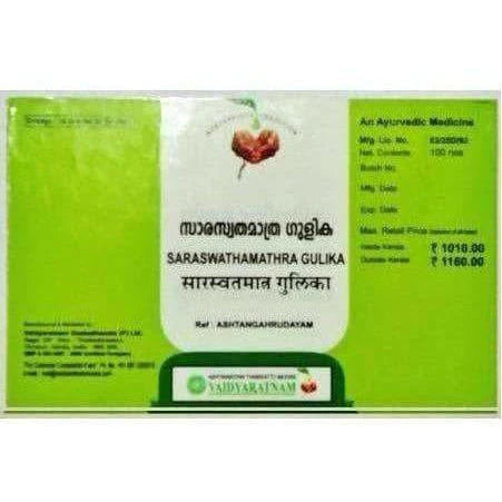 Vaidyaratnam Saraswathamathra Gulika