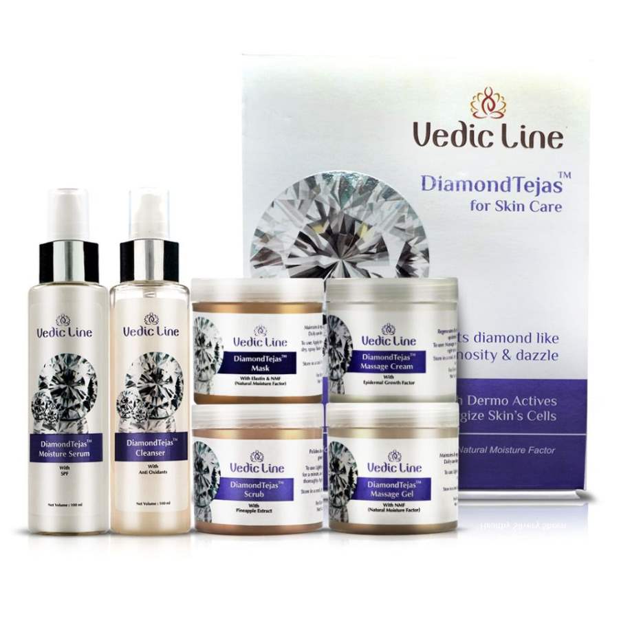 Vedic Line Diamond Tejas Facial Kit - 600 ML