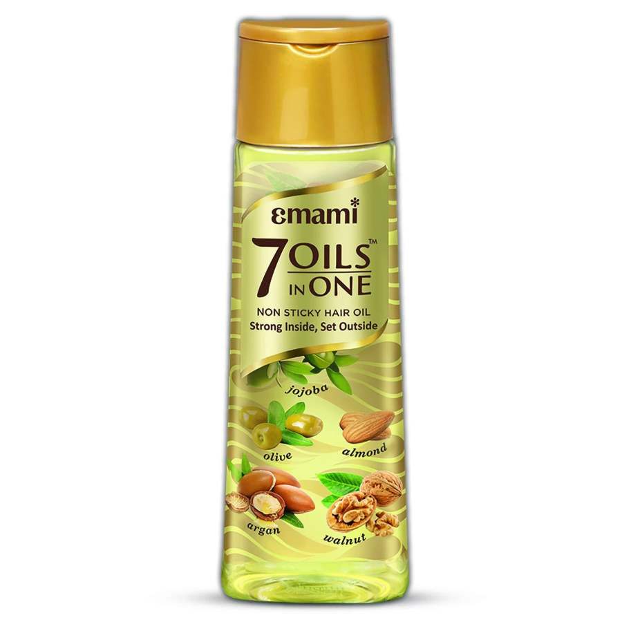 Emami 7 Oils in One Non Sticky Hair Oil Strong Inside, Set Outside