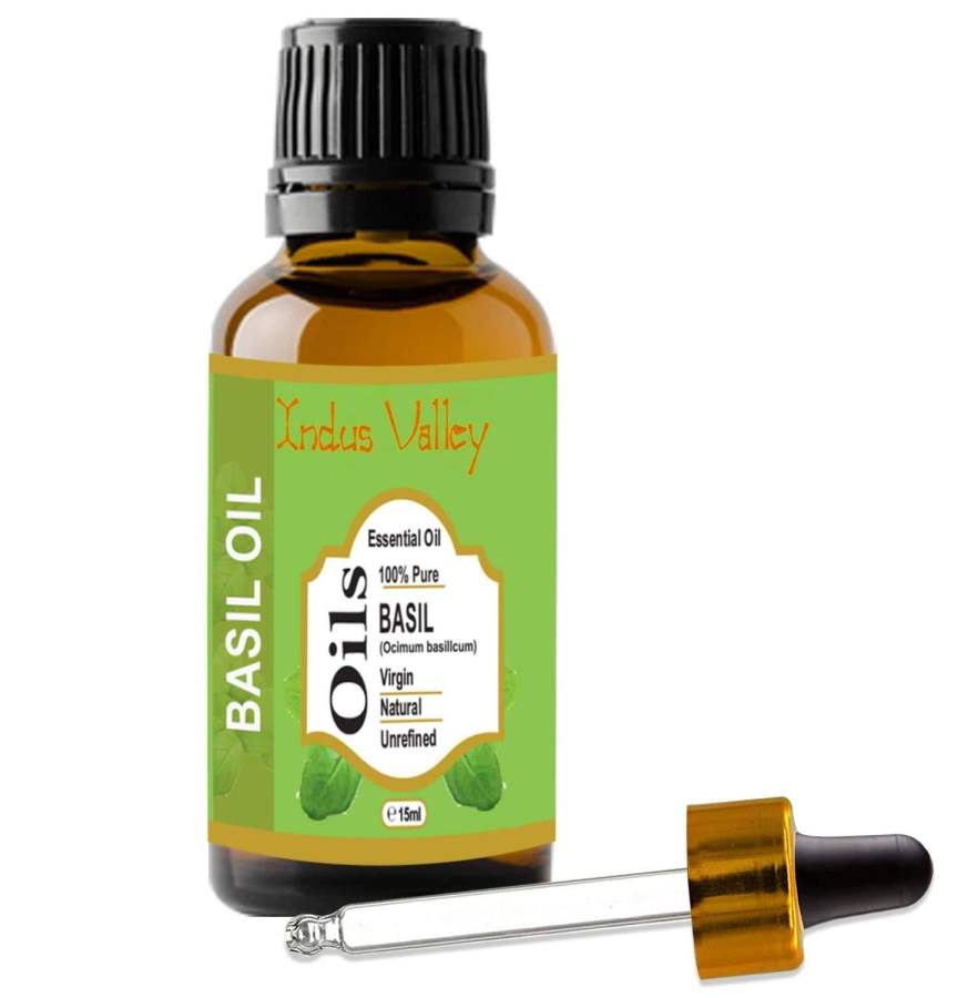 Indus valley Basil Essential Oil for Hair & Face Care