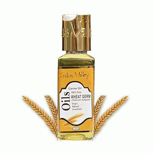 Indus valley Cold Pressed Wheat germs Carrier Oil - 100% Pure and Natural- Suitable for All Skin Types Pure Oil50ml