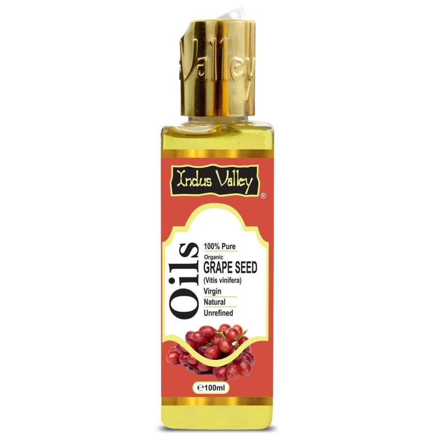 Indus valley Carrier Oil- Natural, Virgin, unrefined & Cold Pressed Grape Seed Oil