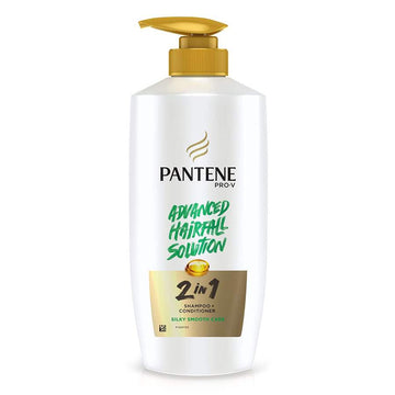 Pantene Advanced Hairfall Solution 2 in 1 Silky Smooth Care Shampoo + Conditioner